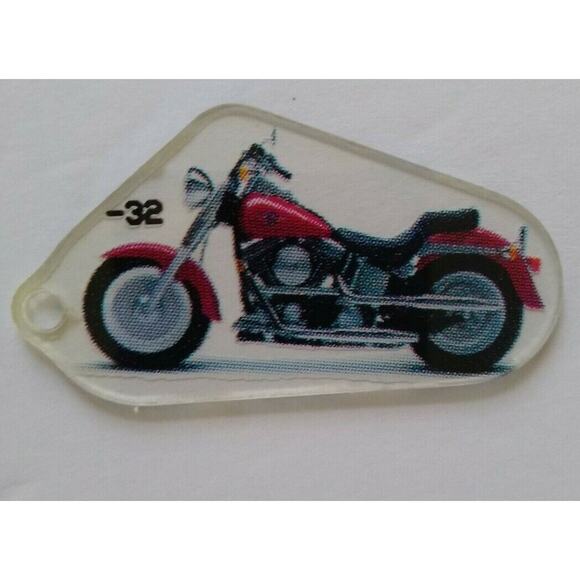 Harley Davidson Pinball Game Motorcycle Keychain Original Promo Retro #32 - Picture 1 of 3